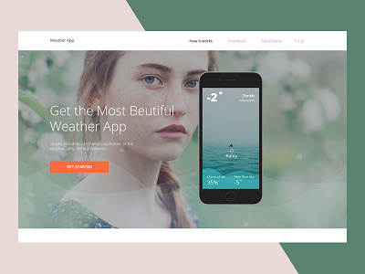 Weather App app ui ux website