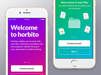 Mobile onboarding horbito app clean color design gradient green mobile onboarding pattern purple texture ui