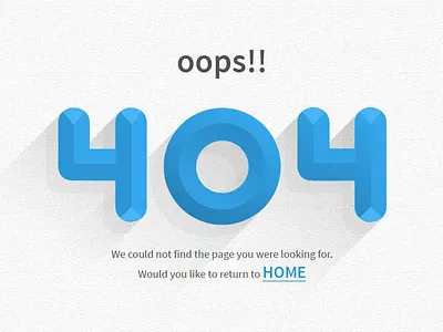 404 Error 404 error gradients lighting number shade shadow typo typography webkul