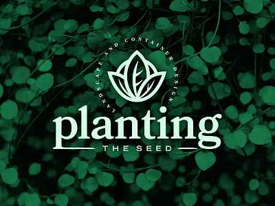 Planting the Seed B-Side flowers garden icon illustration landscape lawn logo outdoor plants trees