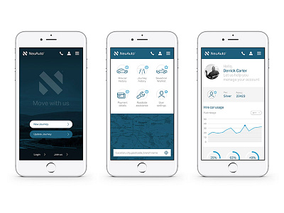 Neu Auto App1 app design layout mobile ux