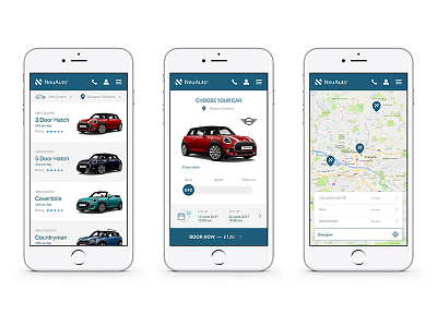Neu Auto App2 app design layout mobile ux