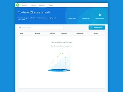 Stride No Audiences Page design stride tracy yang ui ux whitespace window design