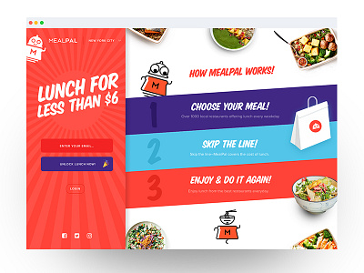 Mealpal 1/3 vertical scroll landing food home landing mealpal scroll vertical