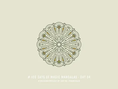 The 100 Day Project - Day 94 geometry illustrator mandala symmetry the100dayproject vector