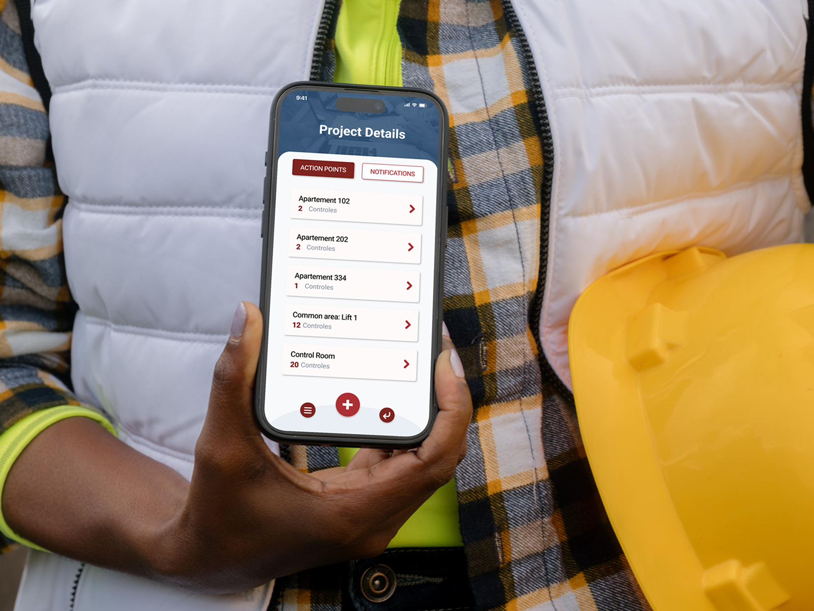Construction app redesign construction ui