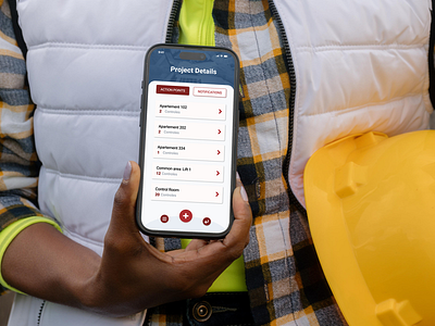 Construction app redesign construction ui