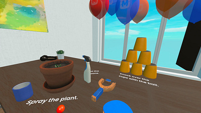 PatientVR – Objects (MetaQuest 3s) 3d ar metaquest motion graphics unity virtual reality vr xr