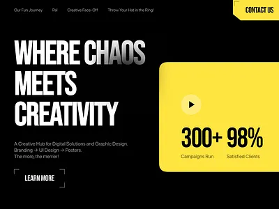 Agency Website Fold agency bold typo branding dark theme design modern product design testimonials section typo ui uiux ux webdesign website section