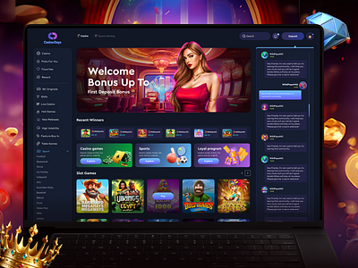 Next-Level Casino Design casino design casino experience casino ux design figma design gambling gambling design game design illustration lime agency online casino ui uidesign uiux ux design website design