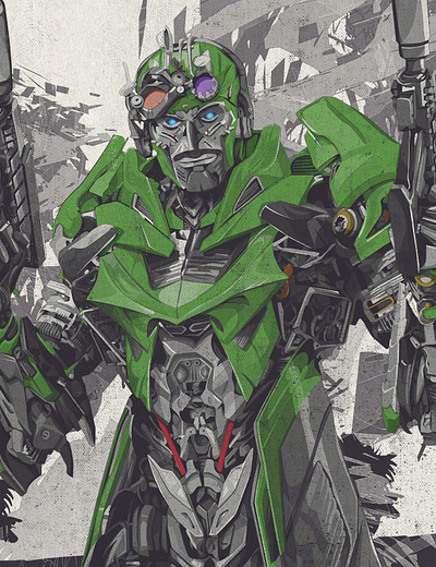 Transformers: Age of Extinction - Crosshairs Close-Up crosshairs design graphic design illustration robot transformers