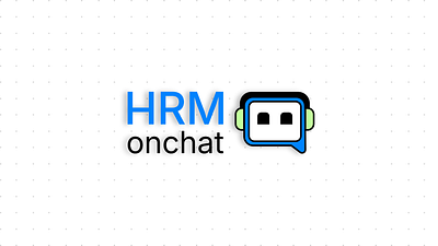 HRM onchat branding graphic design logo