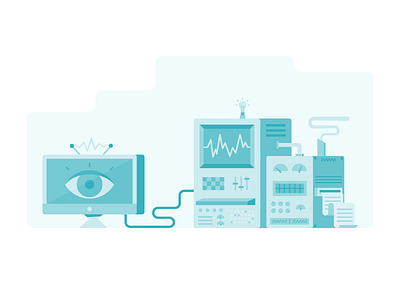 Machine eye machine monitor paper