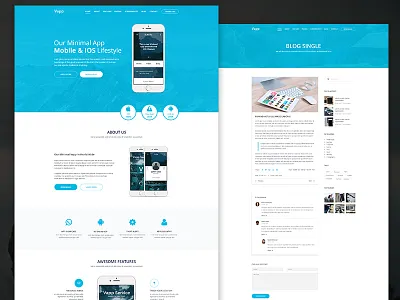 Vapp - App landing minimal PSD Template book landing minimal app mobile product psd psd template startup themeforest vapp