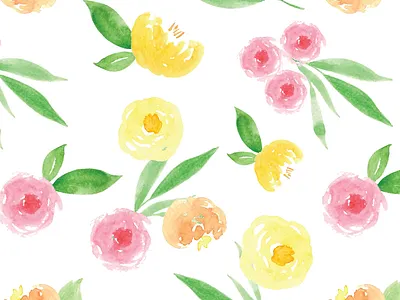 Floral Pattern floral pattern florals surface design surface pattern watercolor