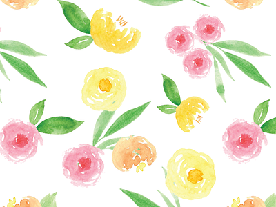 Floral Pattern floral pattern florals surface design surface pattern watercolor