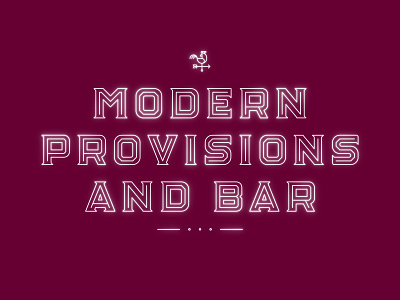 Modern Provisions And Bar custom type