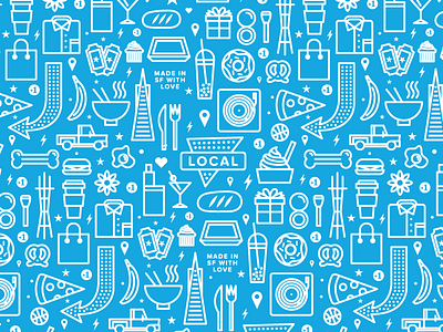 Pattern for FiveStars food local pattern sf