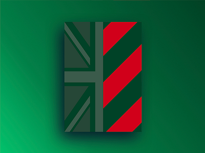 British Racing Green british green poster racing red union jack