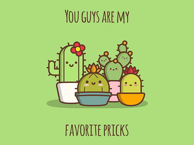 Pricks cactus cute green plants prick succulent