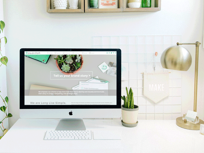 Our new website - longlivesimple.com animation gif illustration new new website studio ux web webdesign website