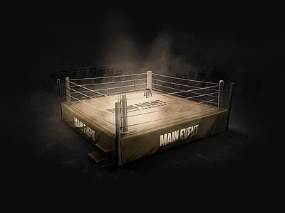 Boxing Ring 2 3d boxing cgi digital art digital painting game illustration retouching sports