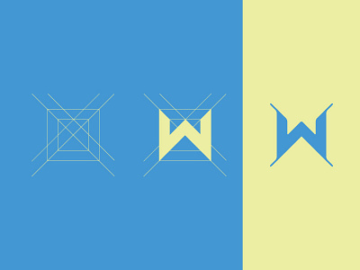 W grid guides letter lines perfect typehue w