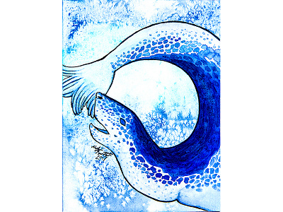 Leopard Seal Galaxy leopard seal seal traditional watercolor