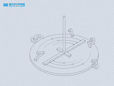 A SPACE ANDANTE / Exhibition Visual for TFAM andante exhibition isometric keyvisual museum sculpture space