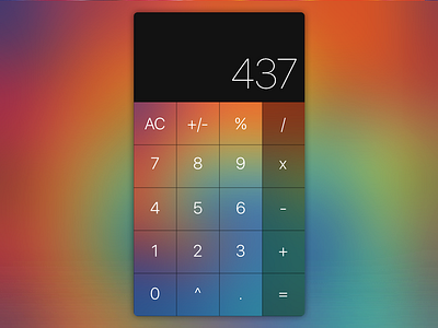 Daily UI #004 - Tie Dye Calculator 003 calculator daily dailyui dye tie tiedye ui