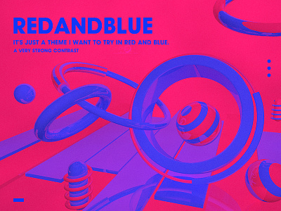 RED & BLUE 3d blue c4d graphic red vision