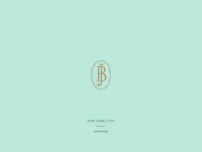 New Studio Monogram branding identity logo seal stamp typography