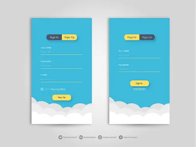 Login Interaction adobe app illustration illustrator ios login logout sign in sign out ui