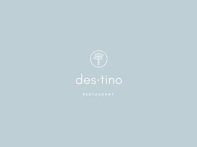 des·tino - fictional restaurant branding identity logo restaurant