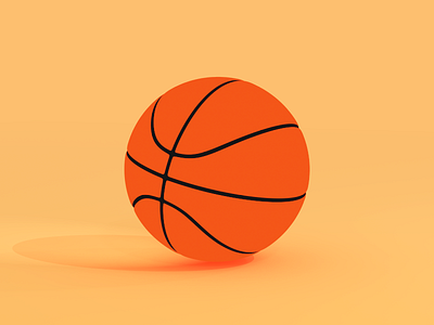 Basket Ball 3d basketball illustration