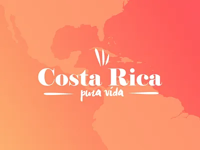 Costa Rica Logo backpacker costa logo map puravida rica travel trip world