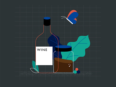 Wine illustration vector wine