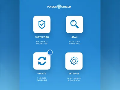 Poison Shield UI desktop interface ui user