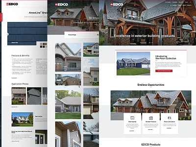 EDCO Website agency home page landing landing page manufacture metal steel studio ui ux web web design