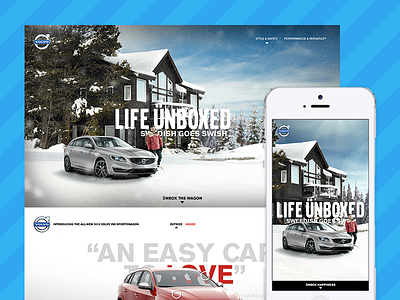 Volvo Microsite flashback microsite parallax photoshop pushingpixels responsive ui ux volvo