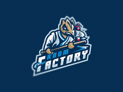 room factory esport factory games gaming logo logos mascot multigaming pro room sport team