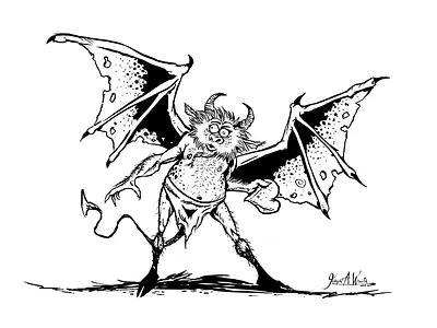 Demon of Hearts cartooning cartoons character art character design comic art demon digital art digital illustrations heart humorous illustrations