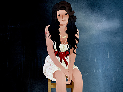 Back to Black album cover amy winehouse illustration