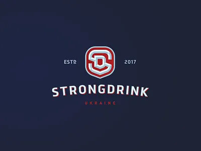Strongdrink branding illustration lettering logo typography ukraine