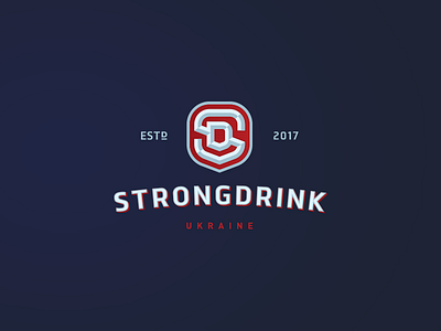 Strongdrink branding illustration lettering logo typography ukraine