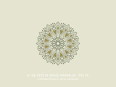 The 100 Day Project - Day 95 geometry illustrator mandala symmetry the100dayproject vector