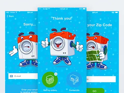 Funny Mobile App Design character gamification illustration interface mobile app design ui ux vector