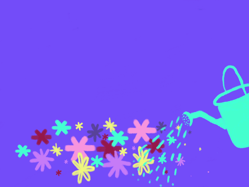 Flower garden 2d 2d animation after effects animation cel cel animation gif loop motion graphics photoshop