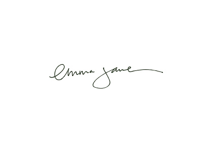 Emma Jane branding hand lettering logo development