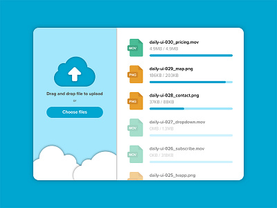 Daily UI #031 - File Upload cloud daily ui download file ui upload ux